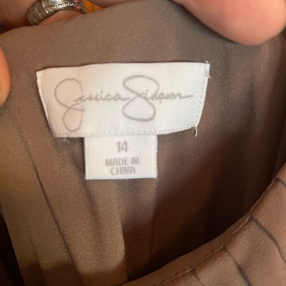 Jessica Simpson Pleated High Low Dress - size 14 - Picture 5 of 6